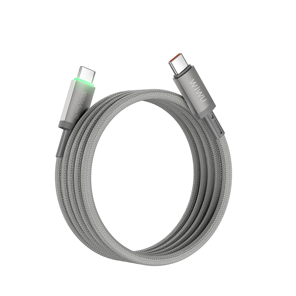 Wi-C084 Maglink Type-C to Type-C 100W LED Göstergeli Hızlı Şarj Kablosu 1M