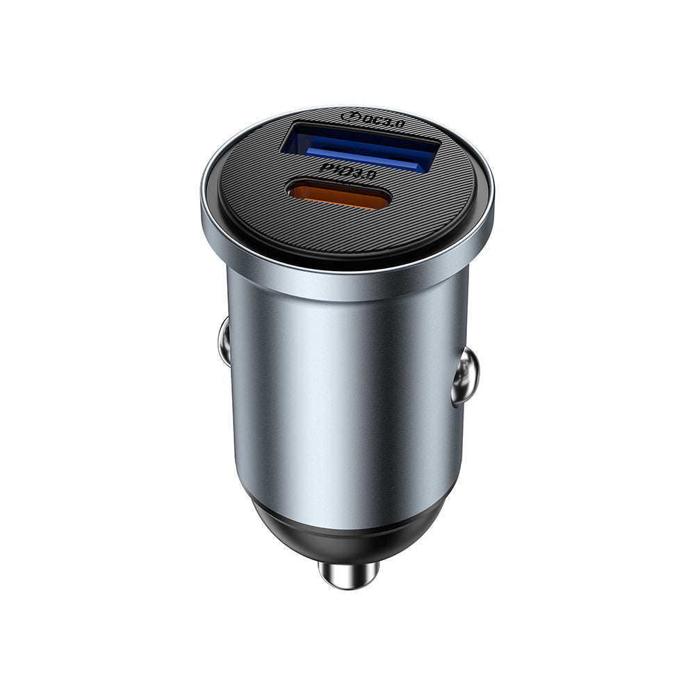 Wi-CC030 Nano Lite 35W Type-C + USB-A PD QC3.0 Hızlı Şarj Özellikli Araç Şarj Aleti