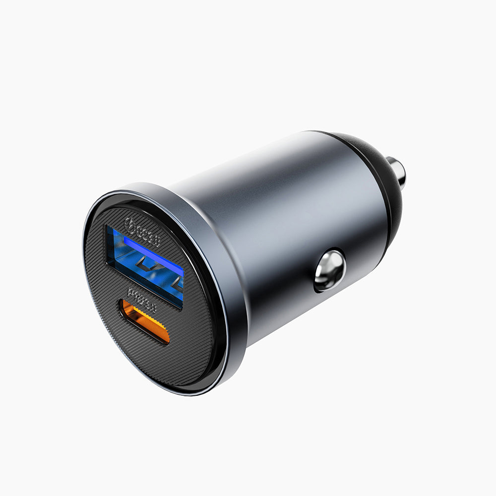 Wi-CC030 Nano Lite 35W Type-C + USB-A PD QC3.0 Hızlı Şarj Özellikli Araç Şarj Aleti