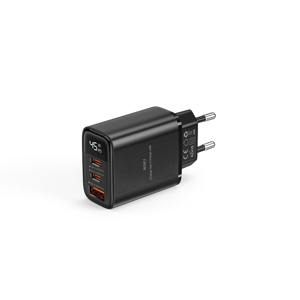 Wi-G011 Firefly Serisi GaN Tech PD Hızlı Şarj Özellikli Şarj Başlığı 45W