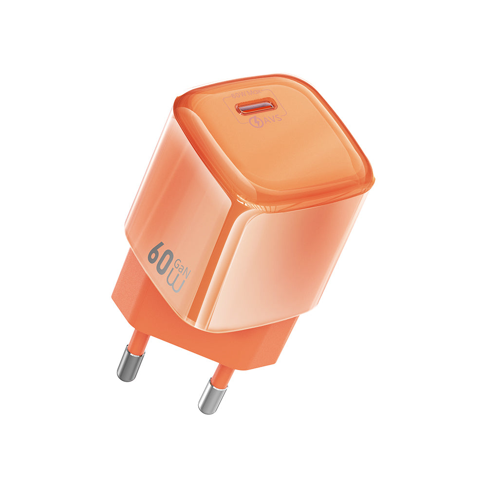 Wi-G037 Jade Dynamic Serisi GaN 60W AVS Destekli PD Hızlı Şarj Başlığı