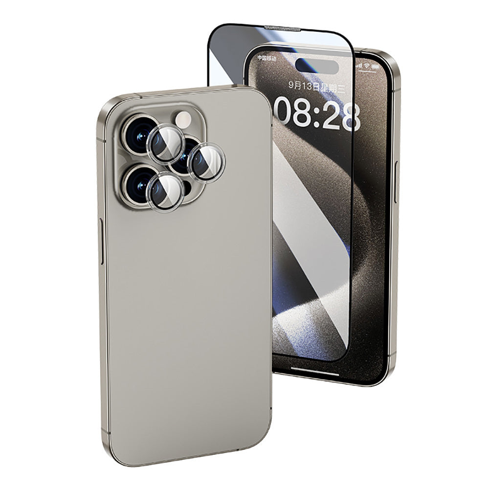 Wi-IP002 2in1 iPhone 16 Pro Max Ekran ve Kamera Koruyucu Set