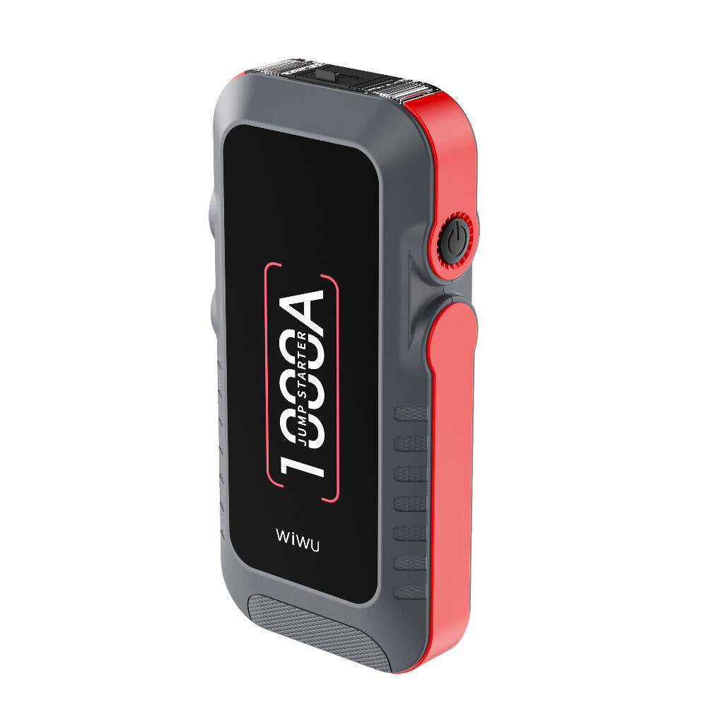 Wi-JS001 LED Işıklı Araç Akü Takviye Güç Kaynağı Powerbank 12V 37W 10000mAh