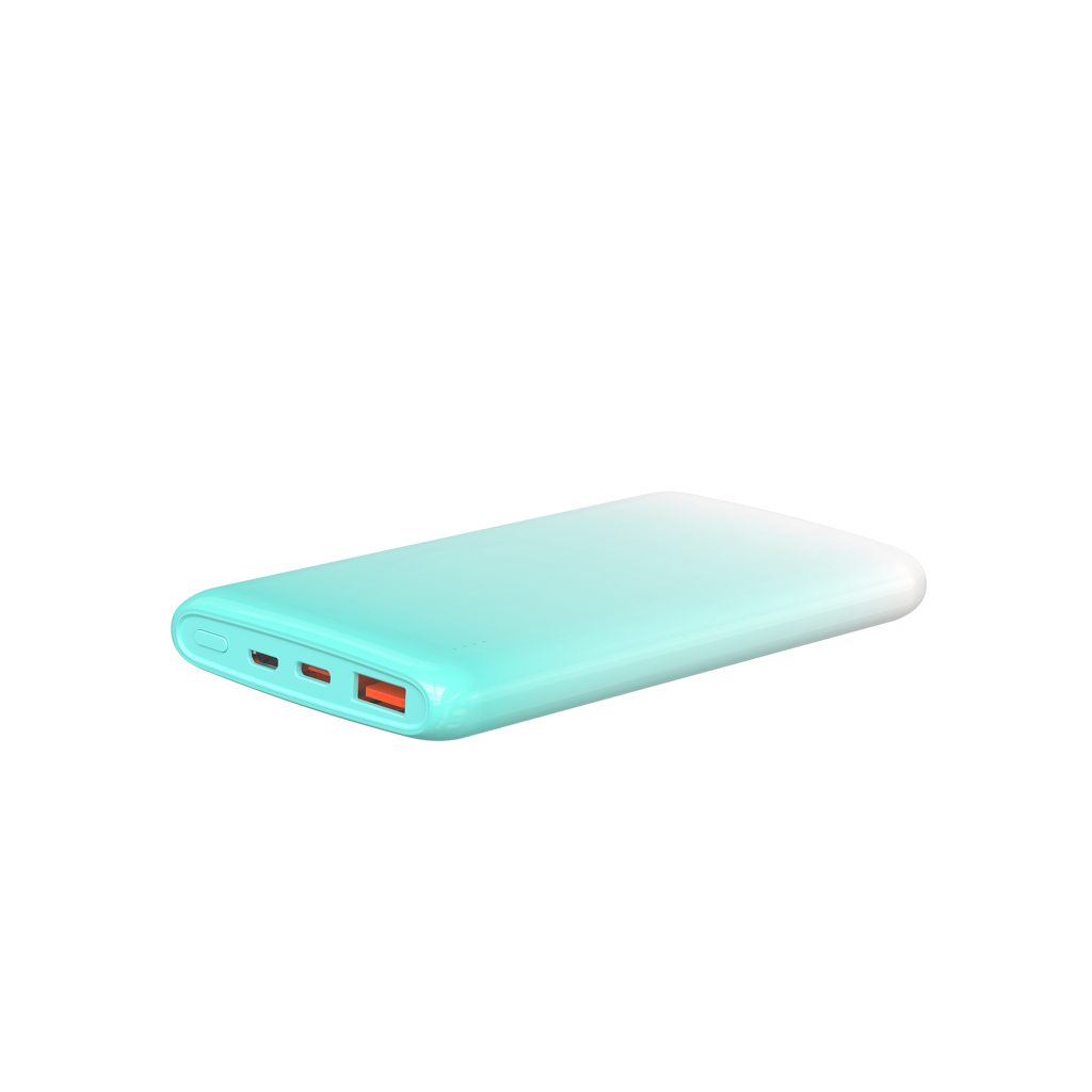 Wi-P008 Rainbow LED Işıklı Taşınabilir Powerbank 22.5W 10000mAh