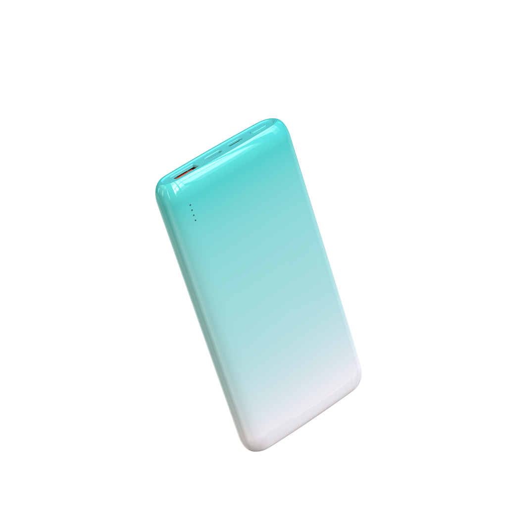 Wi-P008 Rainbow LED Işıklı Taşınabilir Powerbank 22.5W 10000mAh