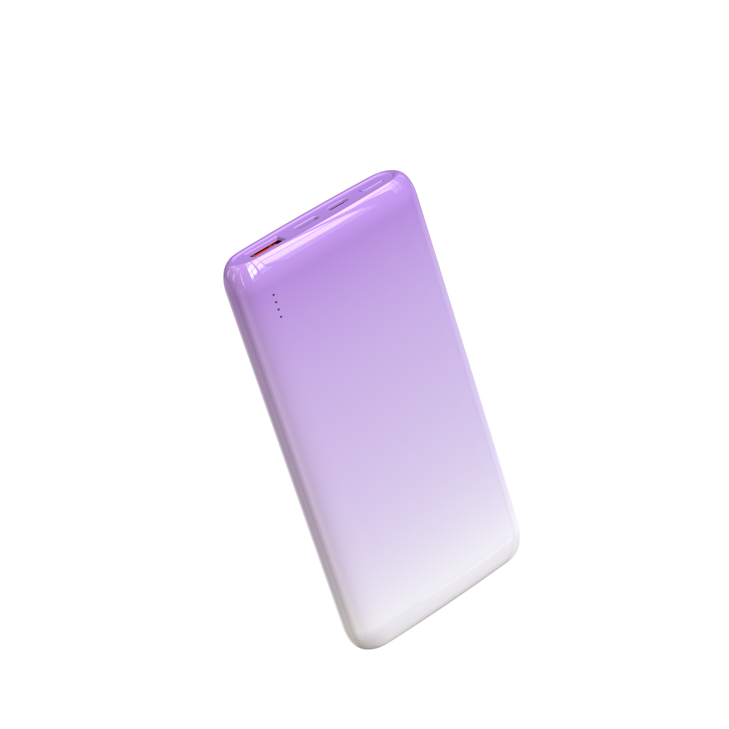 Wi-P008 Rainbow LED Işıklı Taşınabilir Powerbank 22.5W 10000mAh