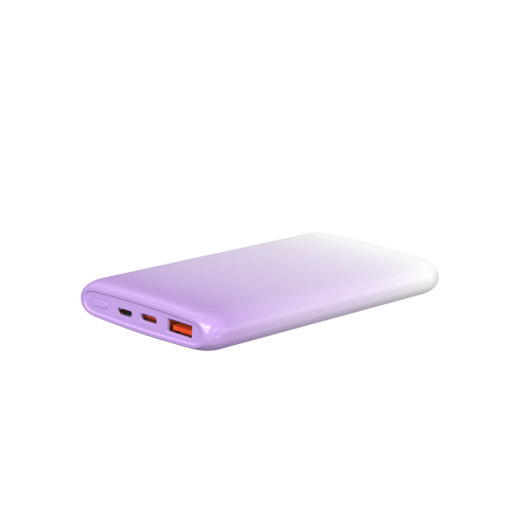 Wi-P008 Rainbow LED Işıklı Taşınabilir Powerbank 22.5W 10000mAh
