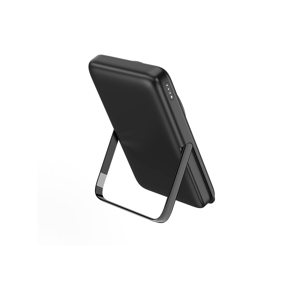 Wi-P011 Gentleman 10000mAh 15W LED Göstergeli Standlı Kablosuz Powerbank