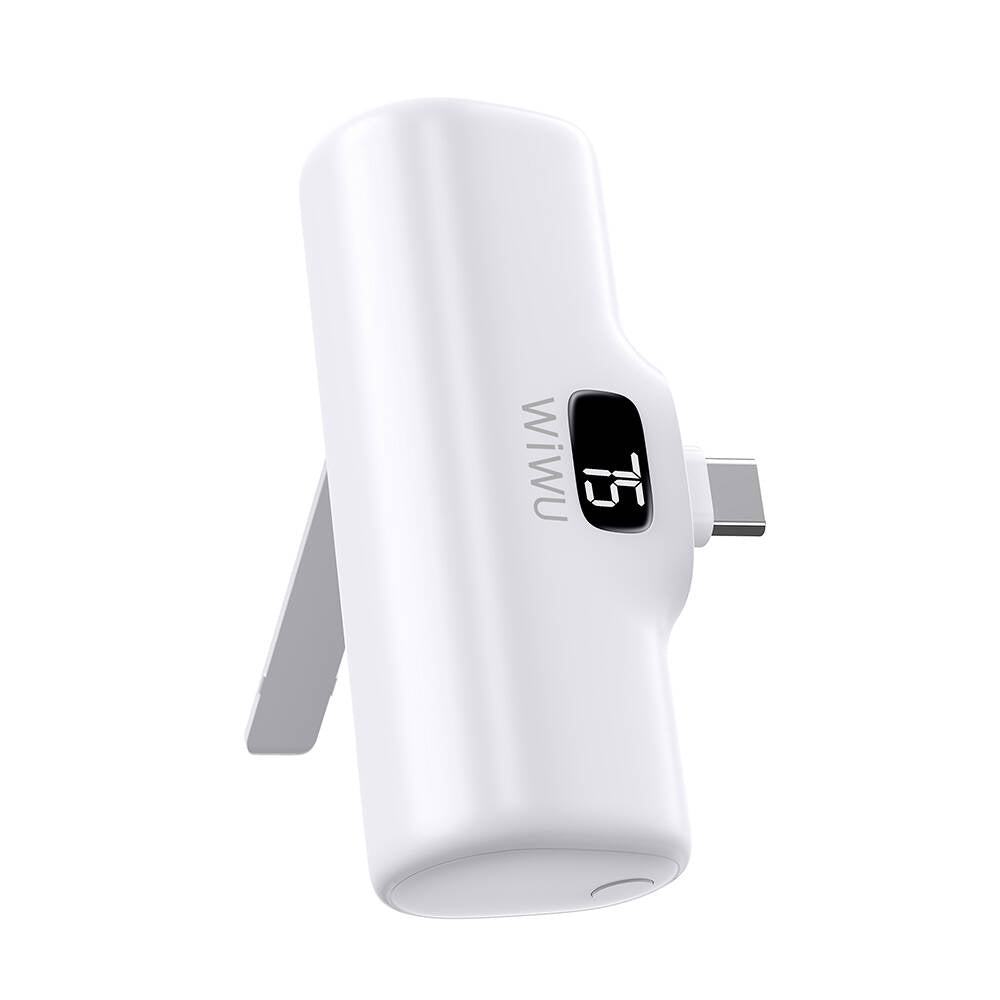 Wi-P017 Capsule Serisi 2in1 Mini Taşınabilir Standlı Type-C Powerbank 5000mAh