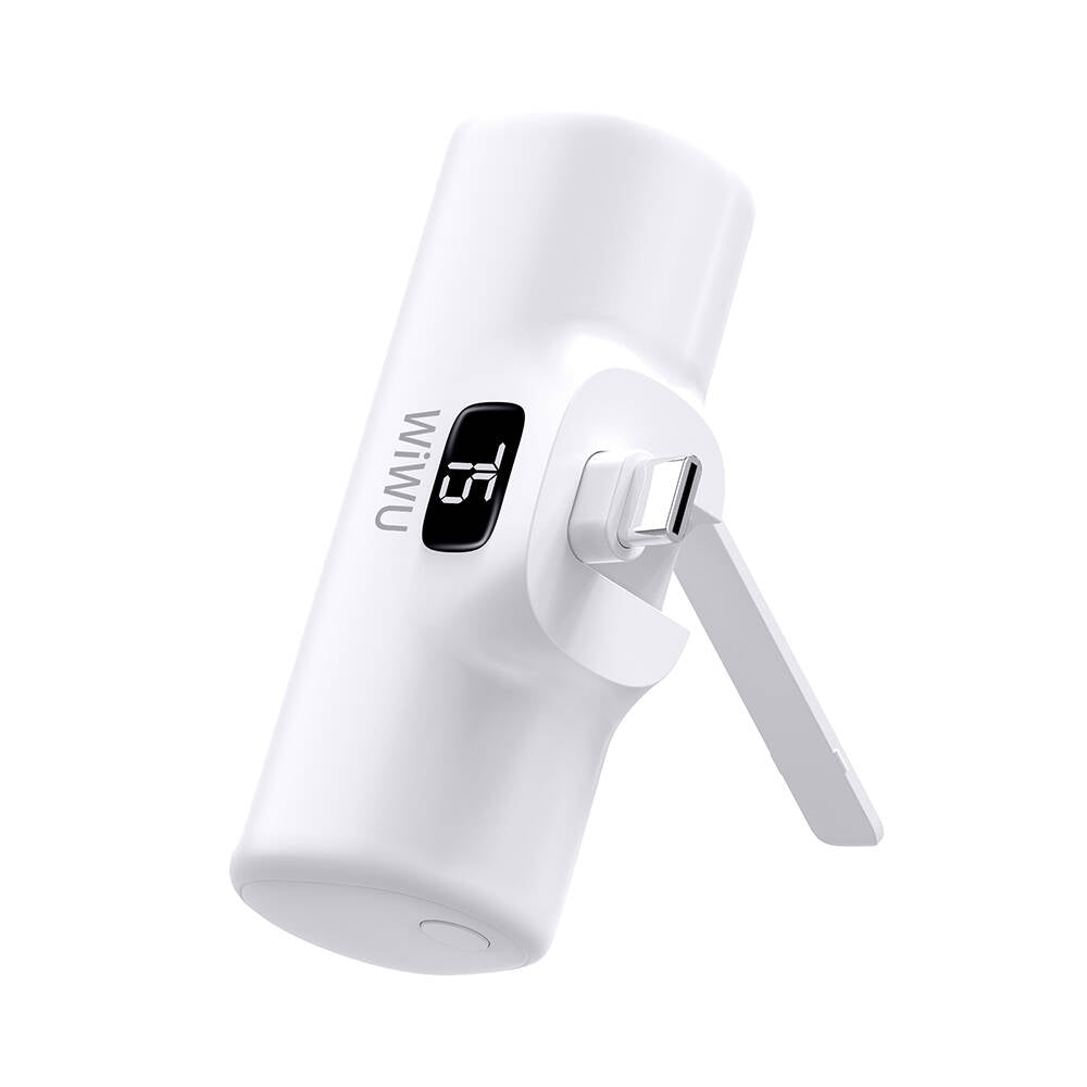 Wi-P017 Capsule Serisi 2in1 Mini Taşınabilir Standlı Type-C Powerbank 5000mAh
