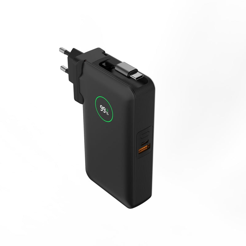 Wi-P049 Noble Serisi Type-C Kablolu Powerbank PD 35W 10000mAh