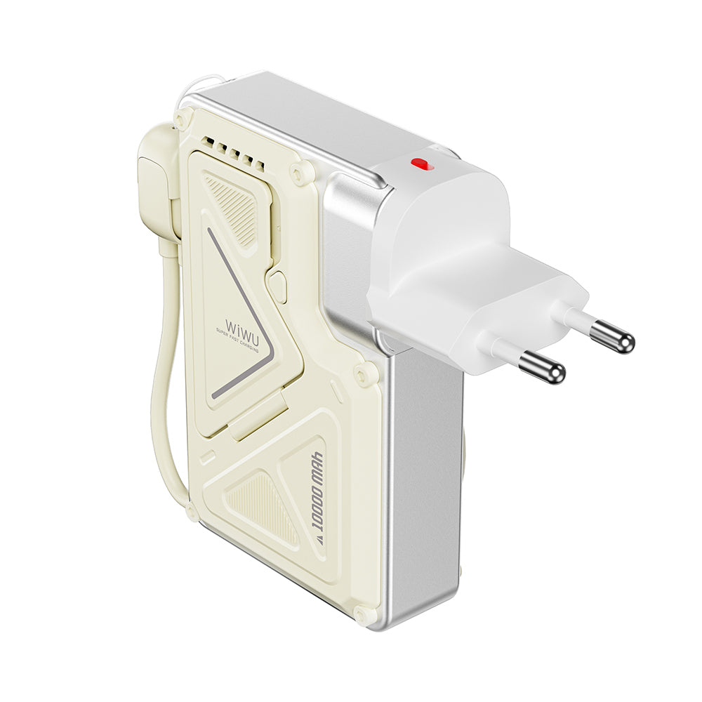 Wi-P057 Knight Serisi Wireless Type-C ve Lightning Kablolu PD Powerbank 35W 10000mAh