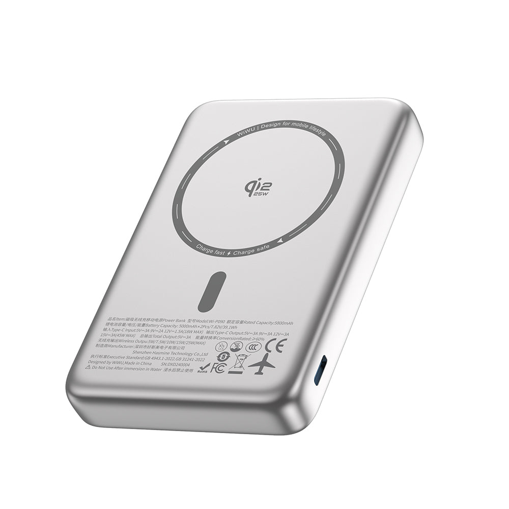 Wi-P090 Mag Pro 10000mAh Qi2 Magsafe Uyumlu 45W Standlı Powerbank