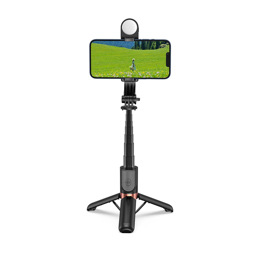 Wi-SE011 Dolgu Işıklı Teleskopik Tripod ve Mini Selfie Çubuğu