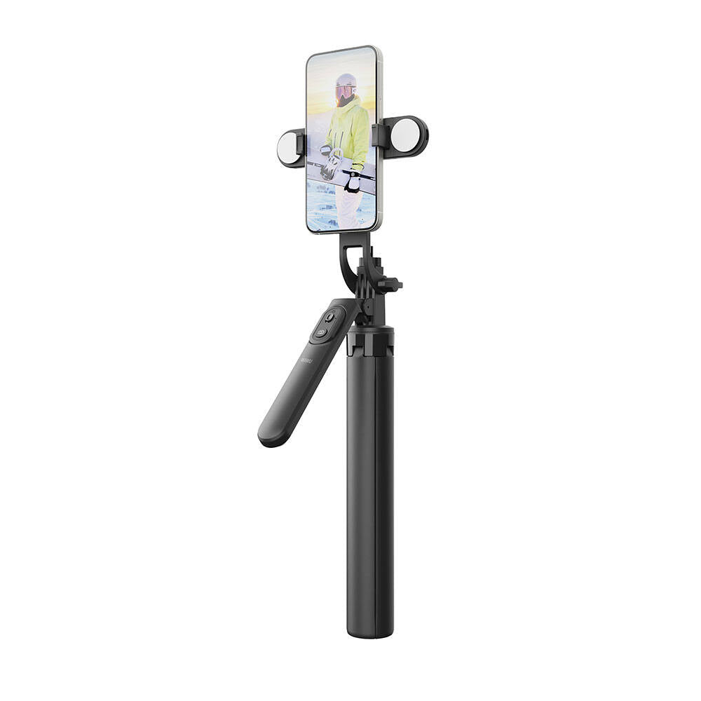 Wi-SE012 Canlı Yayın Dolgu Işıklı Teleskopik Tripod ve Selfie Çubuğu