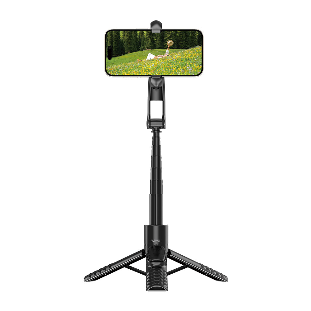 Wi-SE014 Magnetik 360° Dönebilen Kumandalı Selfie Çubuğu ve Tripod