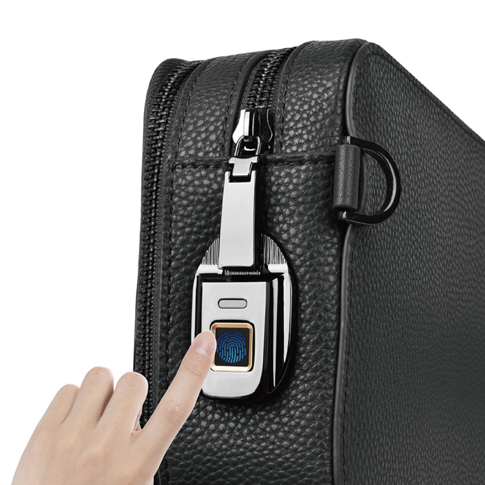 Wiwu Master Parmak İzi Kilitli Deri Çapraz Çanta