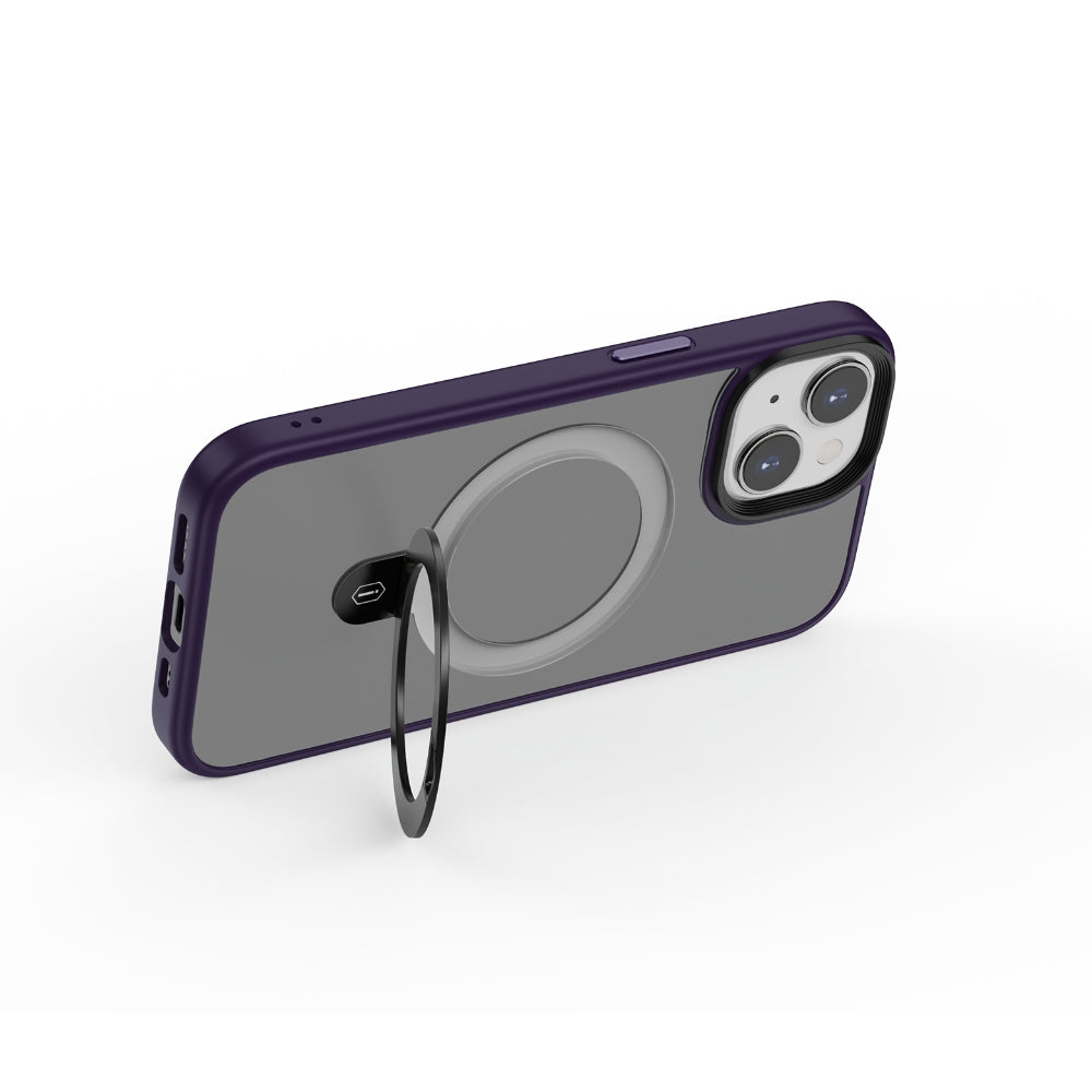 ZMM-010 Magsafe Uyumlu Mat Standlı iPhone 15 Kılıf