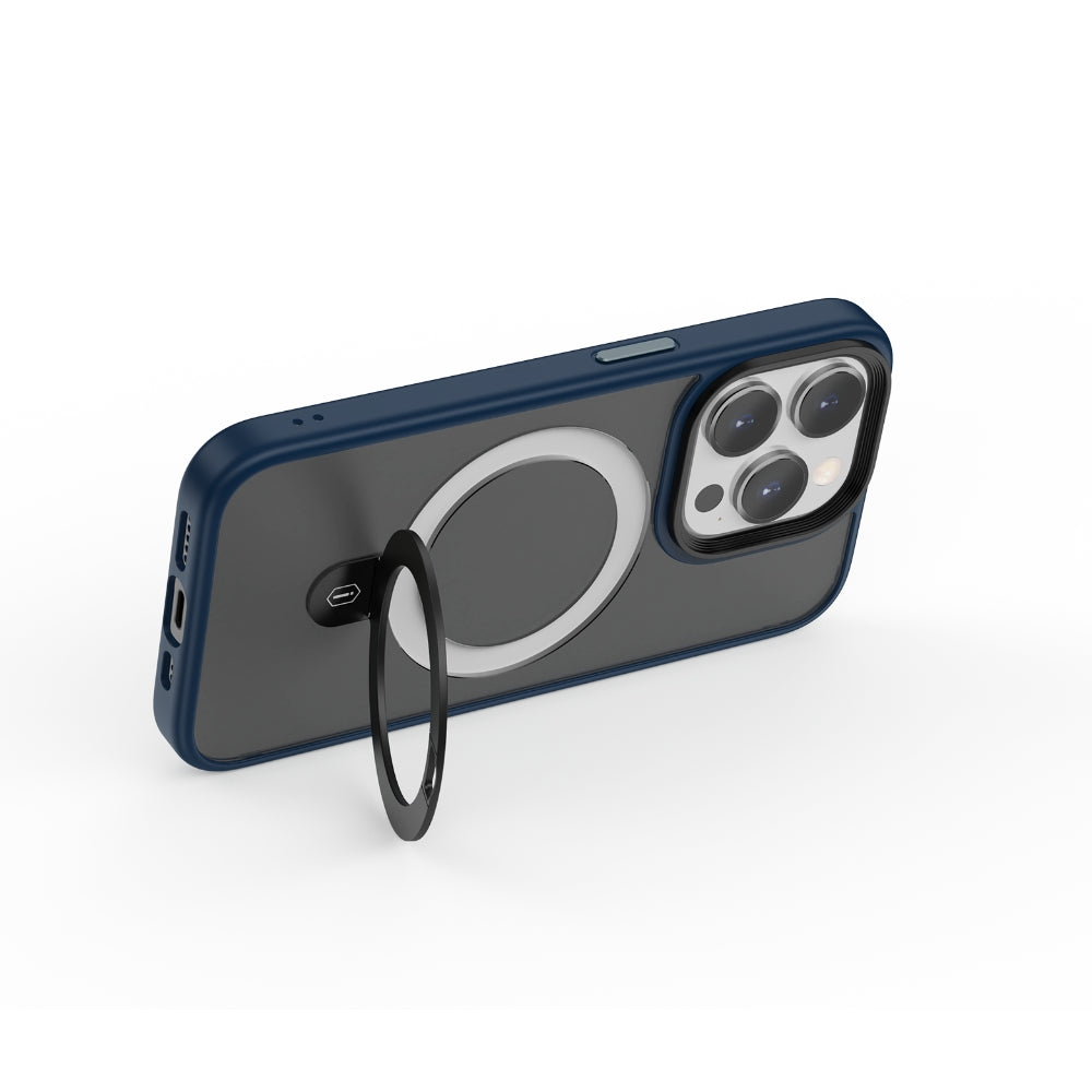 ZMM-010 Magsafe Uyumlu Mat Standlı iPhone 15 Pro Kılıf