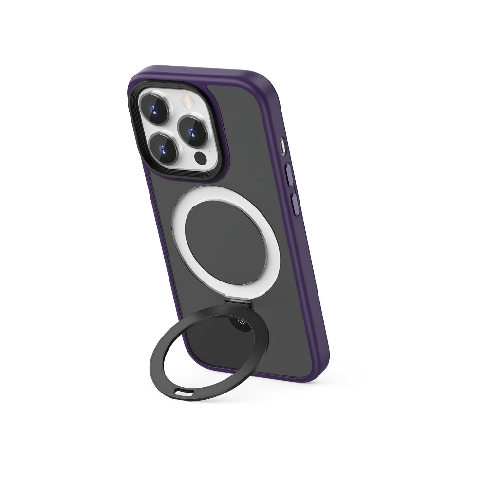ZMM-010 Magsafe Uyumlu Mat Standlı iPhone 15 Pro Kılıf