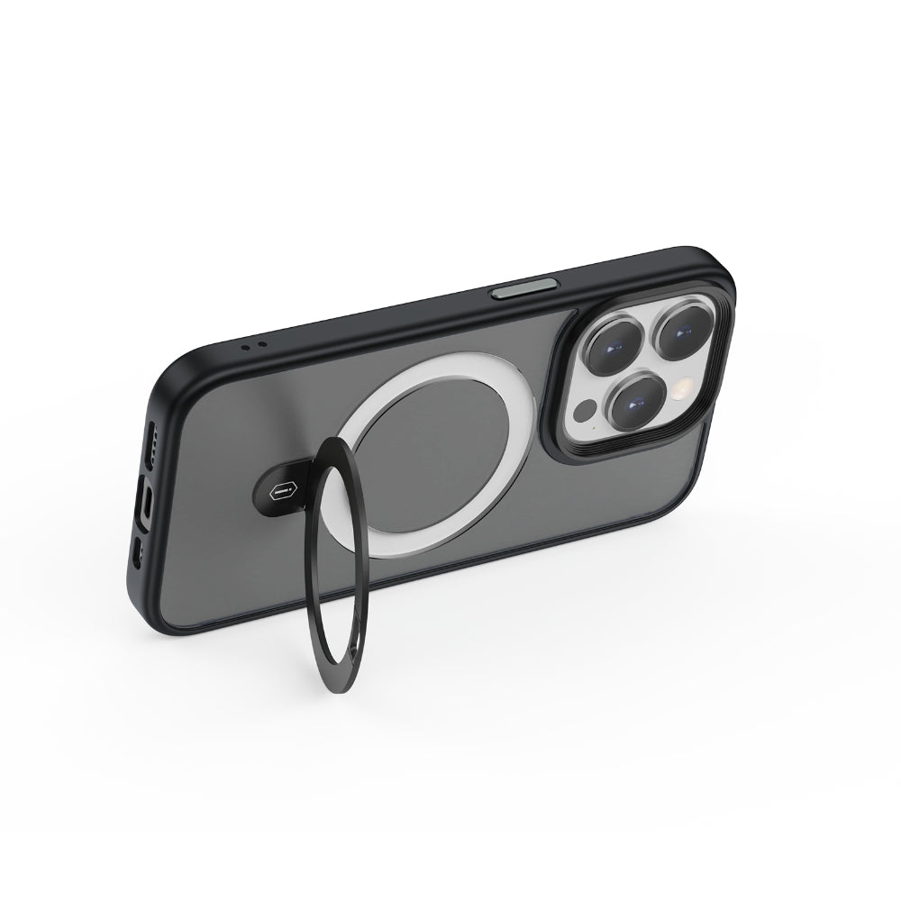 ZMM-010 Magsafe Uyumlu Mat Standlı iPhone 15 Pro Kılıf