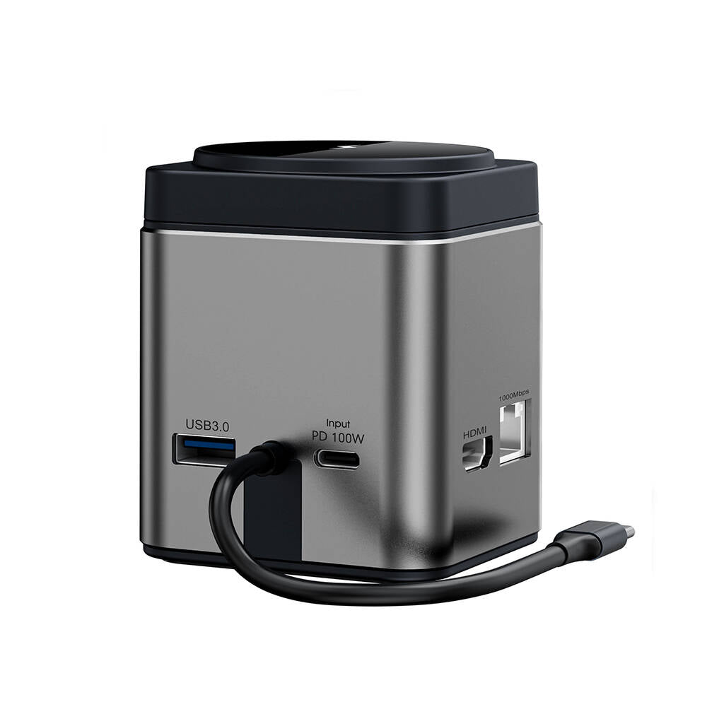 9in1 Magsafe PD Şarj Standı 100W Hub USB 3.0 SD/TF HDMI RJ45
