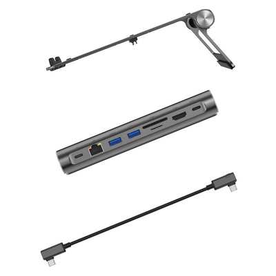 A821CH 8in1 Hub Bağlantı İstasyonlu Notebook Standı