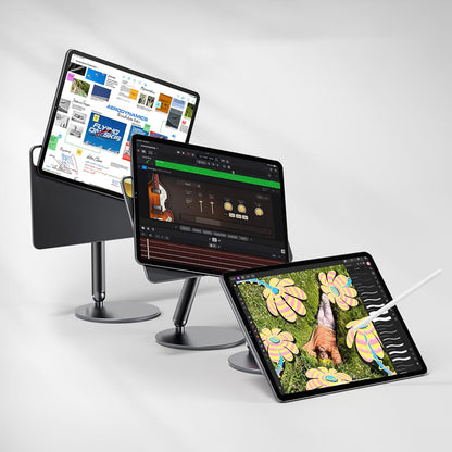 Hubble iPad Pro 13 2024 Manyetik 360 Döner Stand