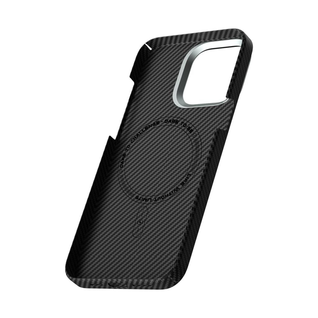 Apple iPhone 15 Plus Kılıf KJZ-017 Karbon Fiber 600D Explore Kevlar Kapak