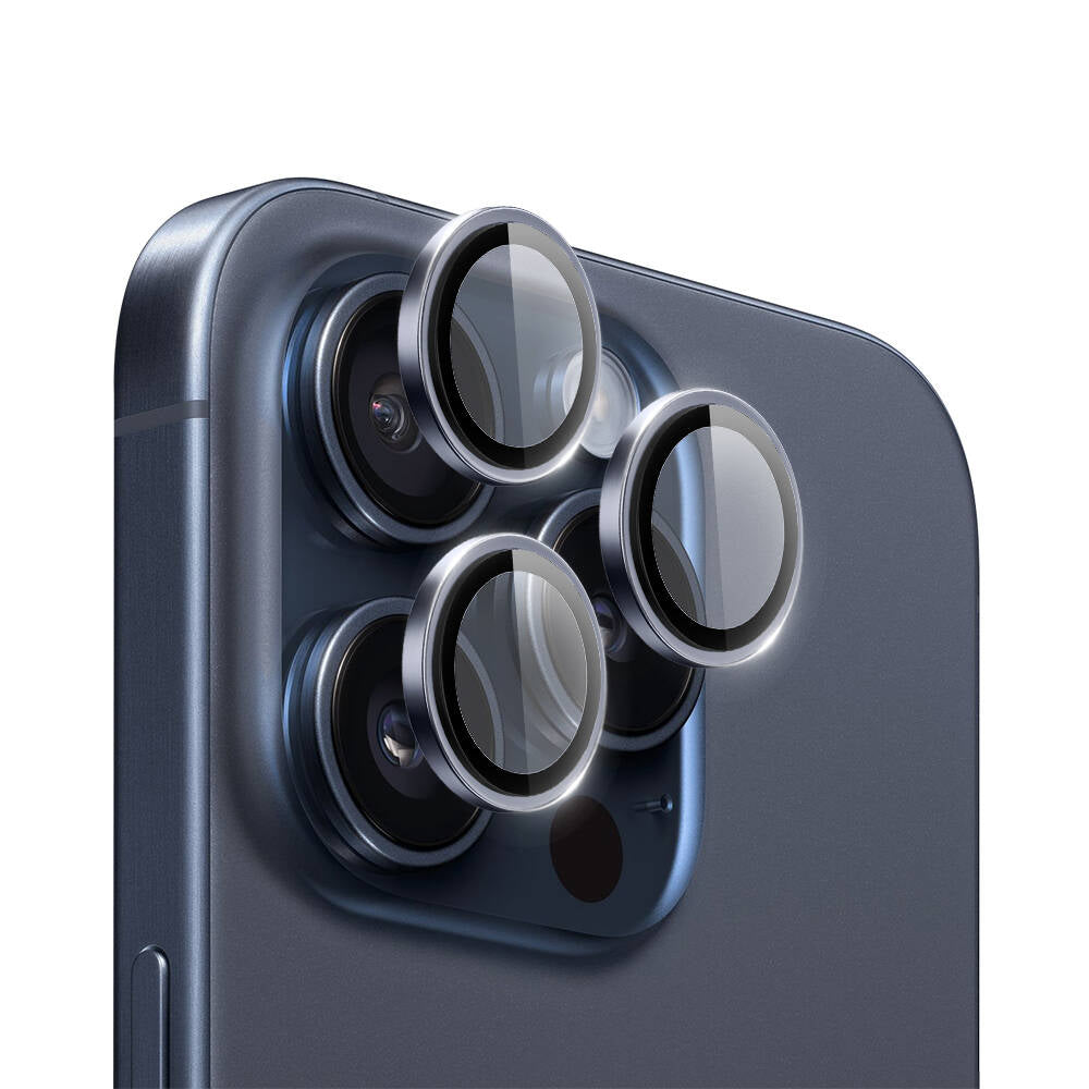 Apple iPhone 15 Pro Max LG-003 Lens Guard Çizilmeye Karşı Dayanıklı Safir Kamera Lens Koruyucu