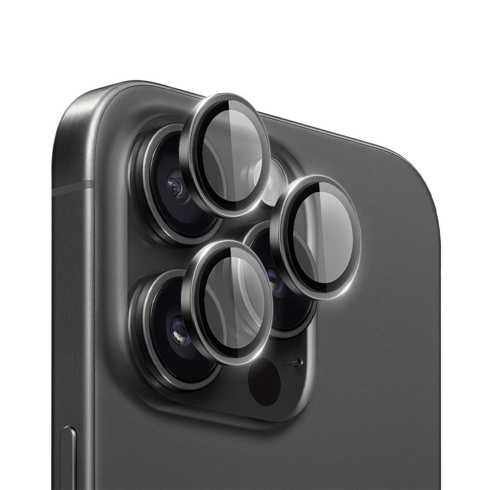 Apple iPhone 15 Pro Max LG-003 Lens Guard Çizilmeye Karşı Dayanıklı Safir Kamera Lens Koruyucu