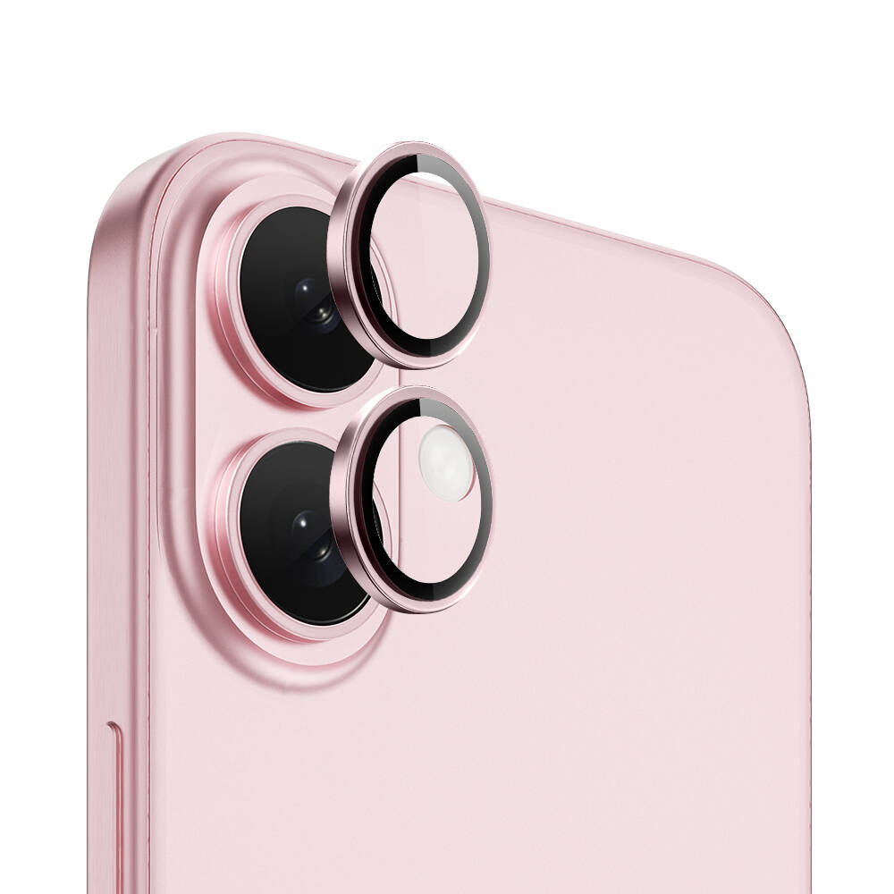 iPhone 16 Plus LG-004 PVD Lens Guard Metal Kamera Lens Koruyucu