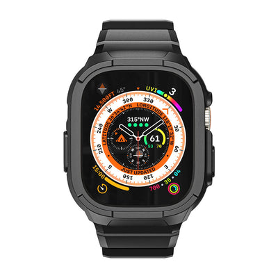 Armor Serisi 2‑in‑1 Apple Watch Ultra Koruyucu Silikon Kordon