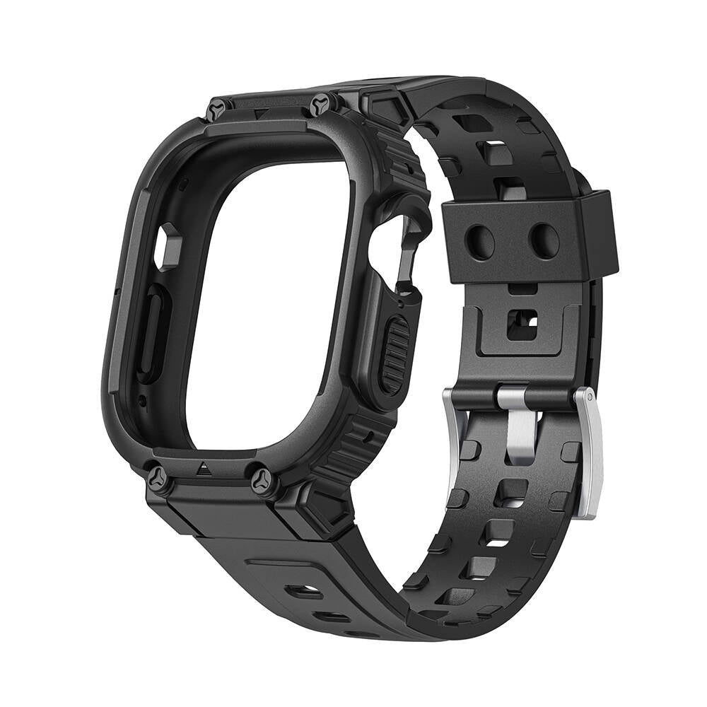 Armor Serisi 2‑in‑1 Apple Watch Ultra Koruyucu Silikon Kordon