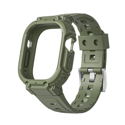 Armor Serisi 2‑in‑1 Apple Watch Ultra Koruyucu Silikon Kordon