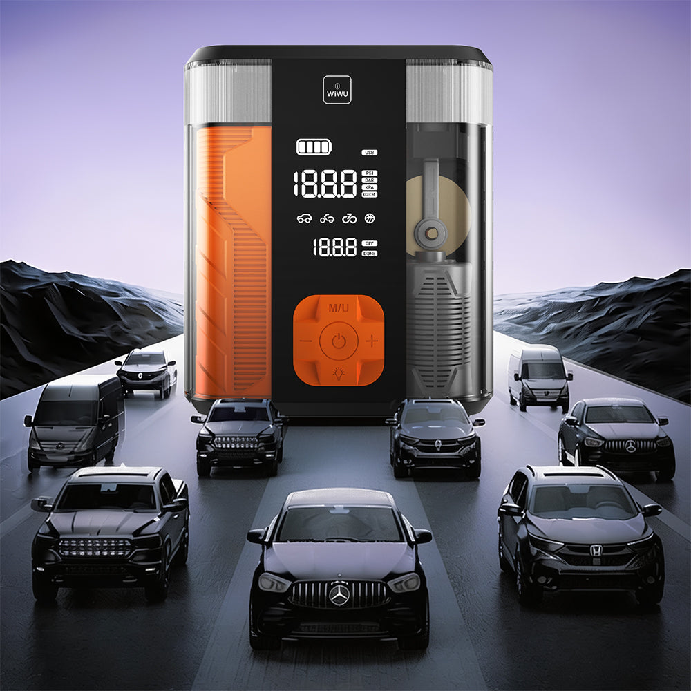 CG201 4 Fonksiyonlu Araç Akü Takviye Cihazı Hava Pompası ve Powerbank 8800 mAh