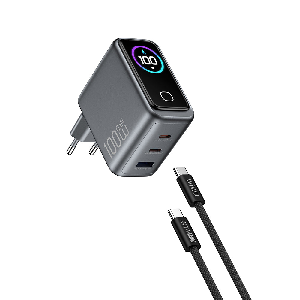 CHG300 Voyager 100W GaN TFT Ekranlı PD Hızlı Şarj Başlığı