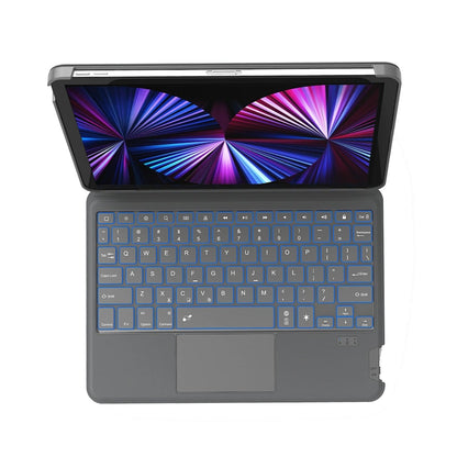 Combo LED Işıklı Magnetik Standlı Klavyeli iPad Kılıfı