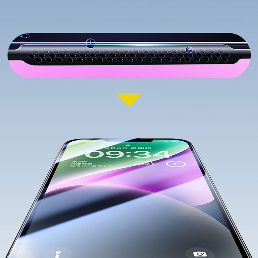 CZ-003 Mavi Işık Filtreli Parlama Önleyici iPhone 13 Ekran Koruyucu