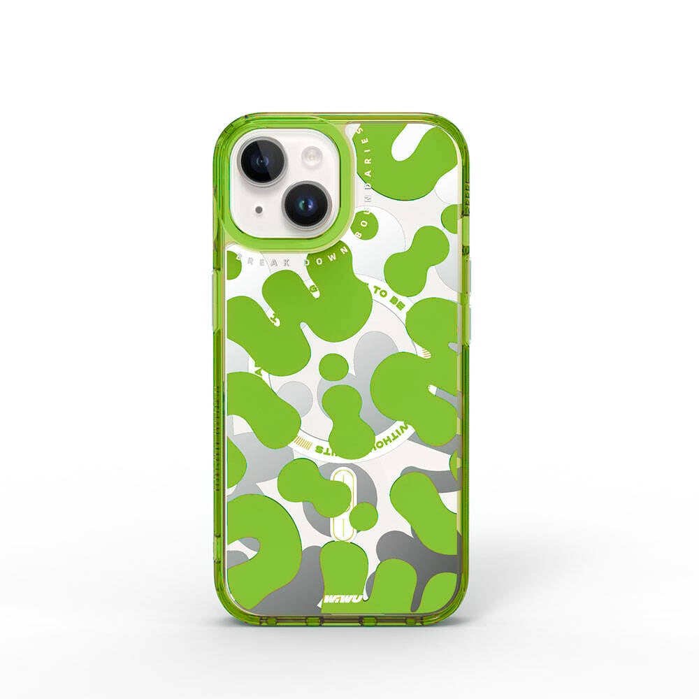 Fluorescent G Serisi Magsafe uyumlu Boya Desenli iPhone 15 Kılıf