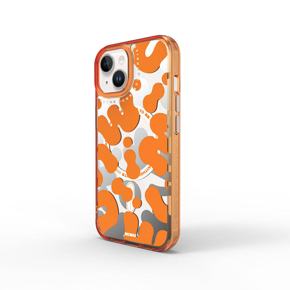 Fluorescent G Serisi Magsafe uyumlu Boya Desenli iPhone 15 Kılıf