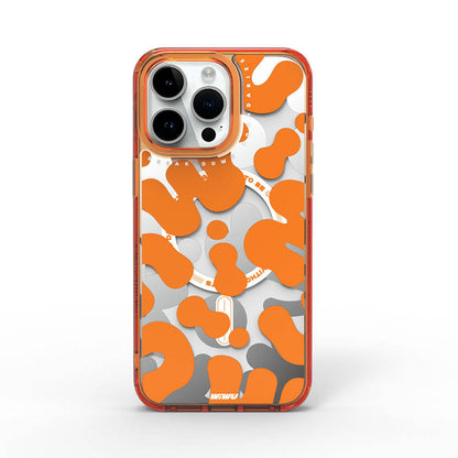 Fluorescent G Serisi Magsafe uyumlu Boya Desenli iPhone 15 Pro Kılıf
