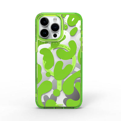 Fluorescent G Serisi Magsafe uyumlu Boya Desenli iPhone 15 Pro Kılıf