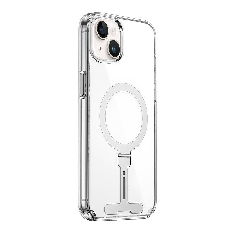 FYY-014 Magsafe Uyumlu Standlı Şeffaf iPhone 15 Plus Kılıf