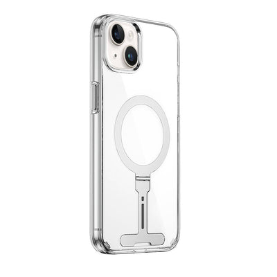 FYY-014 Magsafe Uyumlu Standlı Şeffaf iPhone 15 Plus Kılıf
