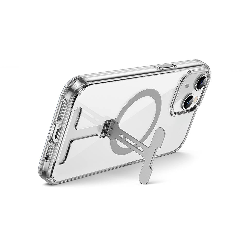 FYY-014 Magsafe Uyumlu Standlı Şeffaf iPhone 15 Plus Kılıf