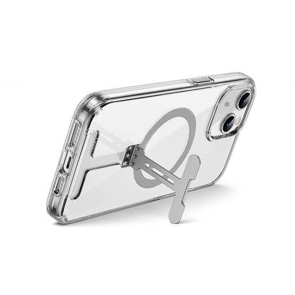 FYY-014 Magsafe Uyumlu Standlı Şeffaf iPhone 15 Plus Kılıf