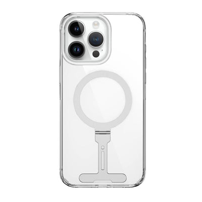 FYY-014 Magsafe Uyumlu Standlı Şeffaf iPhone 15 Pro Max Kılıf