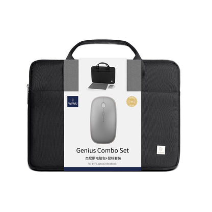Genius Combo Serisi 3in1 15.6 inç Laptop Çantası & Kablosuz Mouse & Mouse Pad Set