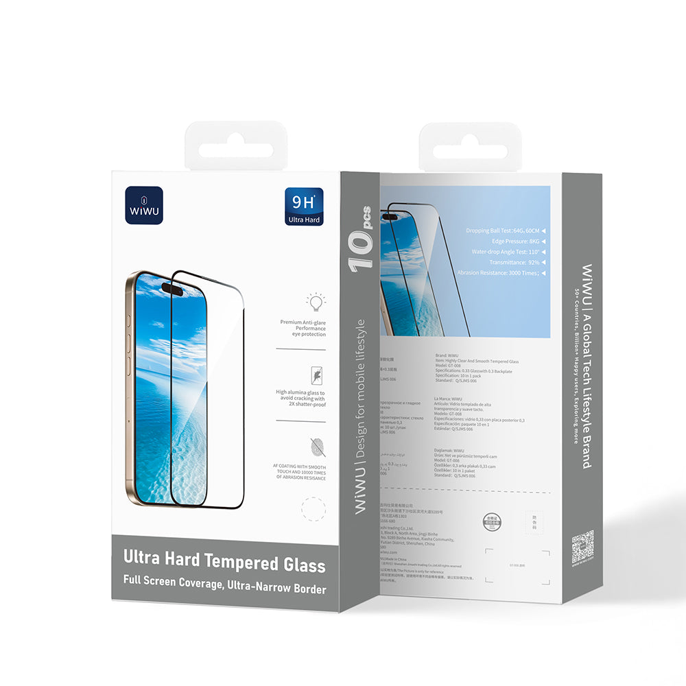 GT-008 iPhone 17 Pro Max Ekran Koruyucu 10’lu Paket